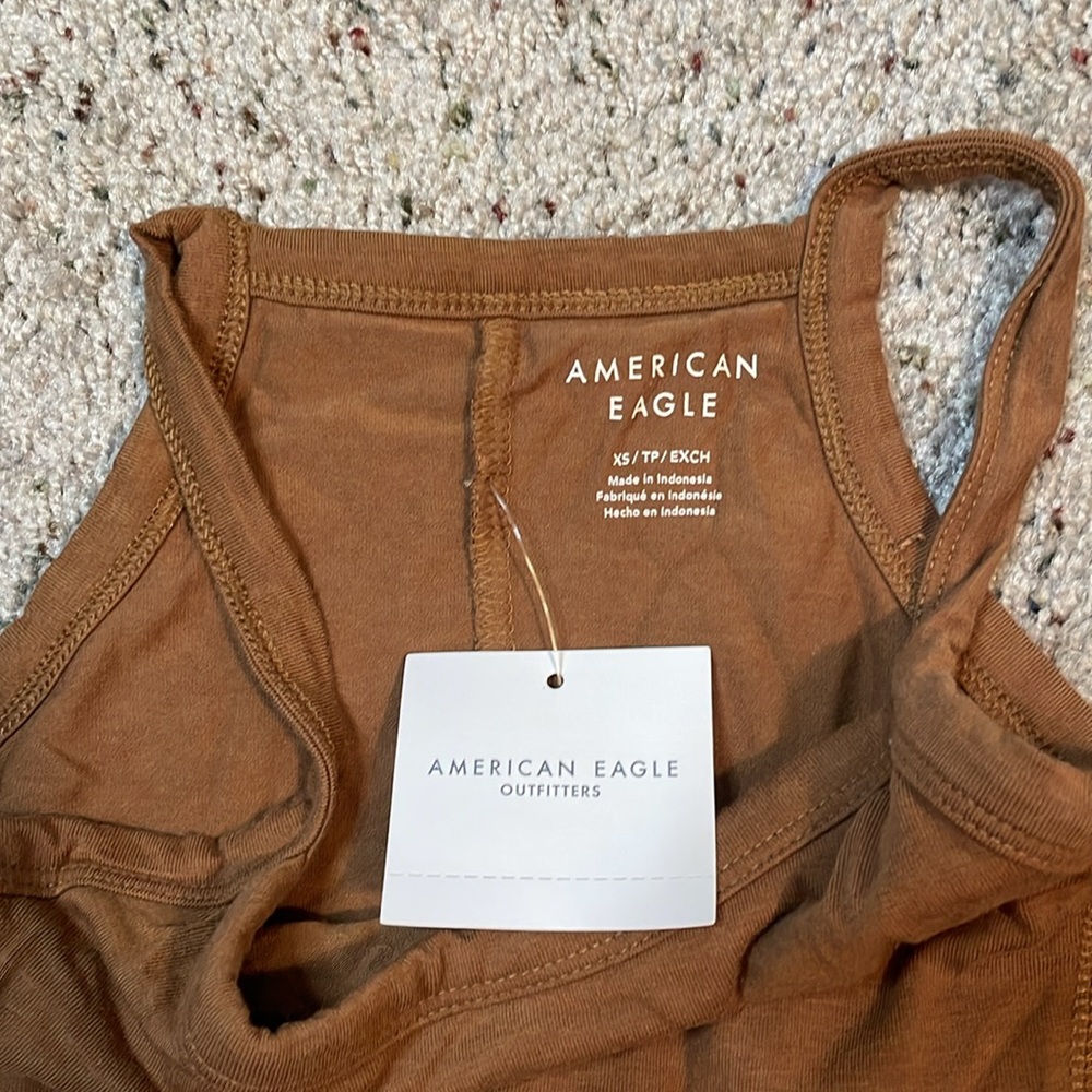 NWT American‎ Eagle Brown Dress with Built in Shorts Size XS - Picture 2 of 6